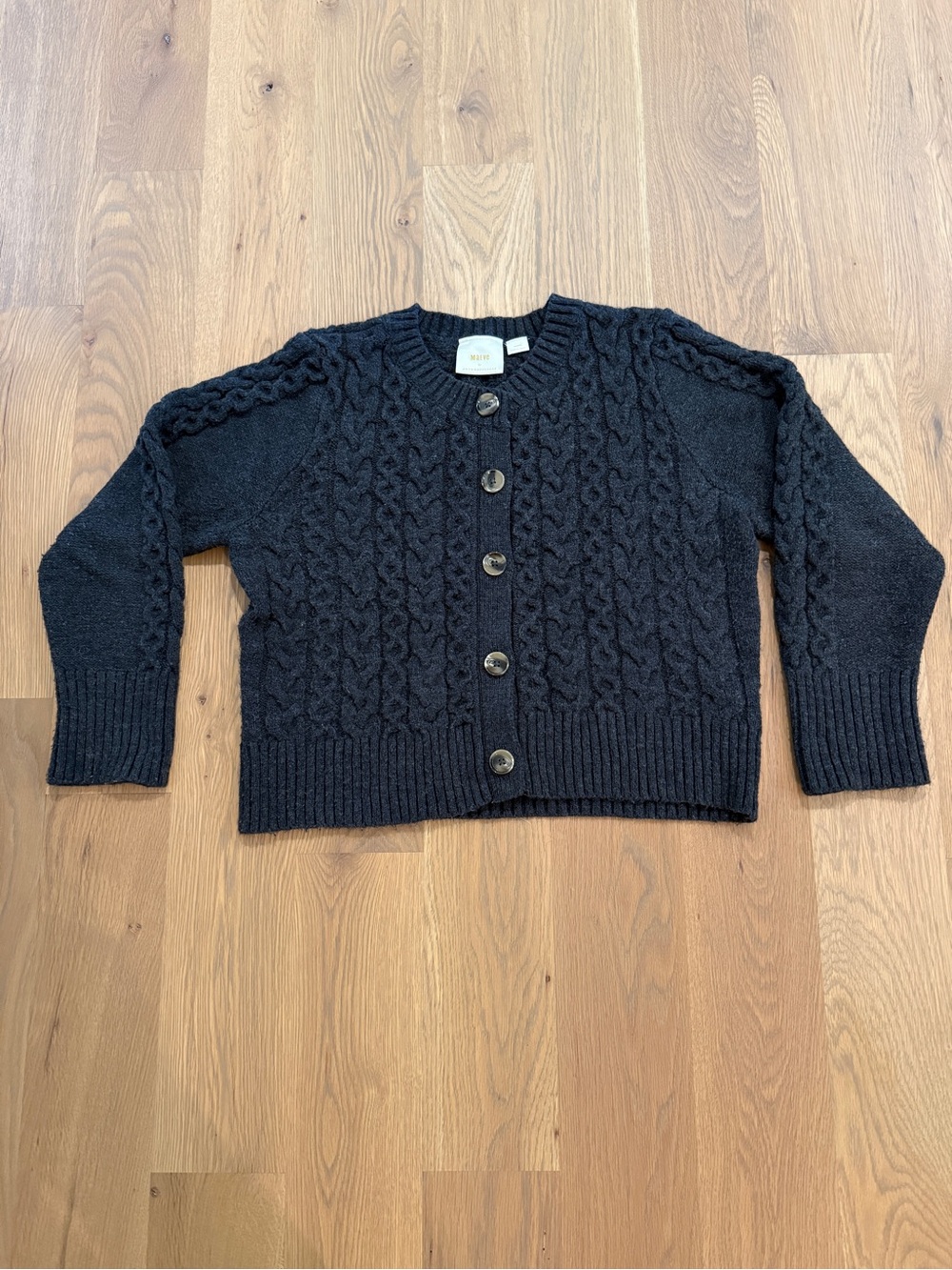 Maeve Anthropologie Cable Knit Cardigan XL Button Front